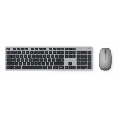 ASUS W5000 Wireless Keyboard and Mouse Set teclado Ratón incluido Oficina RF inalámbrico QWERTY Español Negro, Gris