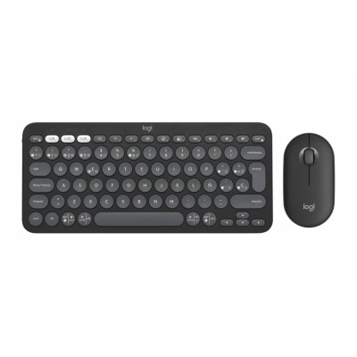 Logitech 920-012227 teclado Ratón incluido Universal RF Wireless + Bluetooth QWERTY Español Grafito