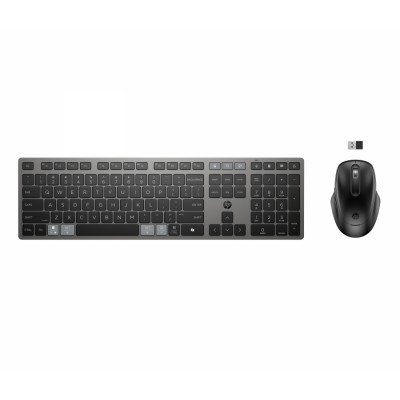 HP Combinación de teclado y ratón inalámbricos recargables multidispositivo 725