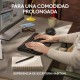 Logitech Wave Keys for Business, teclado ergonómico inalámbrico con reposamanos acolchado, tecnología Logi Bolt segura, Bl