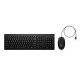 HP Combo de teclado y ratón con cable 225