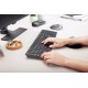 CHERRY KW 9100 SLIM teclado Universal RF Wireless + Bluetooth QWERTY Español Negro