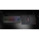 Mars Gaming MCP124, Combo Gaming 3en1, Teclado Ergonómico H-Mech LED RGB, Ratón RGB 3200DPI Switches HUANO, Alfombrilla Nan