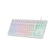 Mars Gaming MK023, Teclado Gaming TKL, Tecnología Híbrida H-Mech, Iluminación FRGB Rainbow, Anti-ghosting, Compatibilidad 