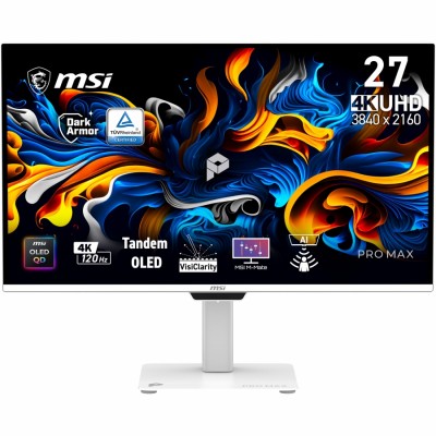Monitor Msi Pro MAX 271UPXW12G, 26.5", Full HD, HDMI, DisplayPort, DVI, VGA