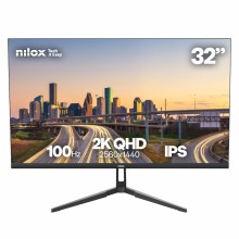 Monitor Nilox MONITOR 32 IPS 100 HZ HDMI Y DP, 32", QHD, HDMI, DVI, VGA