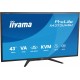 Monitor Iiyama ProLite X4373UHSU-B2, 42.5", 4K UHD, HDMI, DisplayPort, USB-C, DVI, VGA
