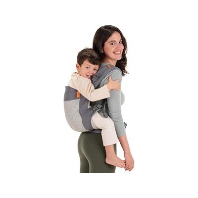 Beco Mochila porteo para niños con asiento extra ancho 100% Poliéster Malla 3D de alto rendimiento - Mochila para cargar niños