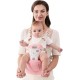 SONARIN Transpirable Simple Portabebé Asiento de Cadera,Mochila Portabebés con Asiento de Cadera Ergonómico Portador de Bebé