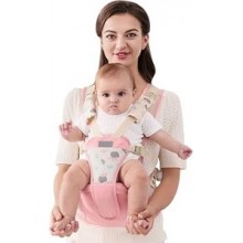 SONARIN Transpirable Simple Portabebé Asiento de Cadera,Mochila Portabebés con Asiento de Cadera Ergonómico Portador de Bebé