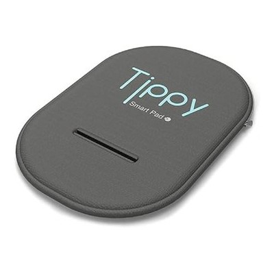 Digicom Tippy — Almohadilla inteligente para silla de coche infantil, negra