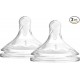 Dr. Brown’s 2 Tetinas de Nivel 1 +0 Meses de Silicona Médica Resistente
