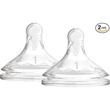 Dr. Brown’s 2 Tetinas de Nivel 1 +0 Meses de Silicona Médica Resistente