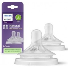 Philips Avent Natural Response SCY962/02 — Pack de 2 tetinas con válvula anticólicos, flujo lento 2