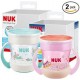 NUK Mini Magic Cup Día y Noche — Pack de 2 vasos 360° de 160 ml, turquesa y rosa