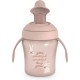 Suavinex — Vaso evolutivo con boquilla rígida, 200 ml, desde 6 meses, rosa
