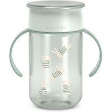 Suavinex Wonderland — Vaso de aprendizaje Magic Cup 360° con asas, 340 ml, desde 12 meses, verde