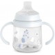 Suavinex Wild&Free — Biberón y vaso con asas y boquilla de silicona, 150 ml, desde 6 meses, azul