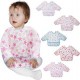 Lictin 5PCS Babero con Mangas Impermeable- Babero de Manga Larga,0-24 Meses