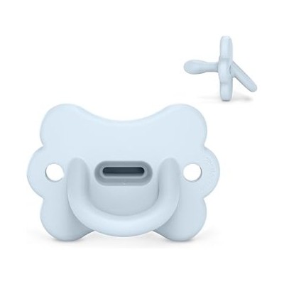 Suavinex Butterfly — Chupete de silicona SX Pro, 0–6 meses, Ballad Blue