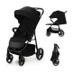 Kinderkraft TRIG 3, Silla de Paseo Ligera, Ajustable, hasta 22 kg, Negro