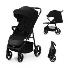 Kinderkraft TRIG 3, Silla de Paseo Ligera, Ajustable, hasta 22 kg, Negro