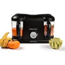 Béaba Babycook Duo — Robot de cocina 4 en 1, cocción al vapor, 2.200 ml, negro