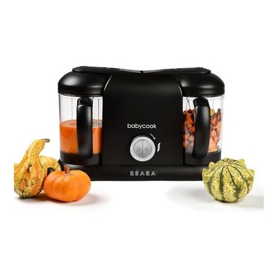 Béaba Babycook Duo — Robot de cocina 4 en 1, cocción al vapor, 2.200 ml, negro