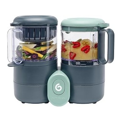 Babymoov Nutribaby One — Robot de cocina 4 en 1, vapor, batidora, calentador y descongelación, 2 l