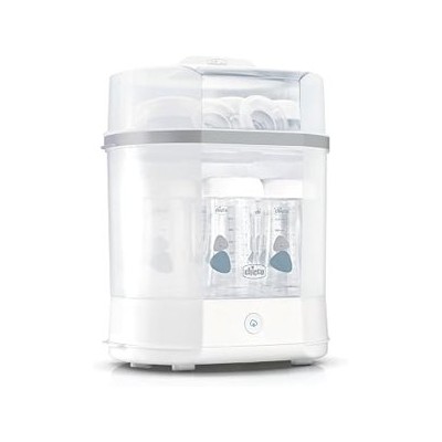 Chicco Esterilizador Eléctrico, Esterilizador de Biberones, Sacaleches y Chupete, con 3 Configuraciones y Apagado Automático