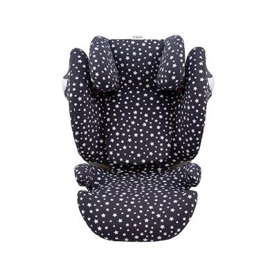 JYOKO KIDS Funda de algodón para silla de coche compatible con Cybex Solution M y Pallas B - Fix (Winter Sky)