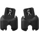 Maxi-Cosi Adaptadores sillas coche, conecta silla de coche Maxi-Cosi al cochecito Maxi-Cosi, con un solo clic, botones de
