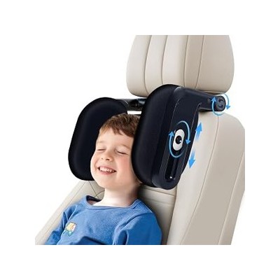 Torven Reposacabezas Coche Niño Adulto | Soporte Cabeza Giratorio 360° 2025 | Reposa Cabezas Memory Foam | Mecanismo 3 Puntos