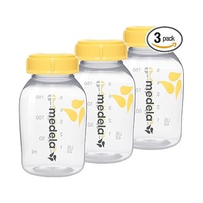 Medela — Pack de 3 biberones para conservación de leche materna, 150 ml