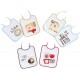 Interbaby — Pack de 12 baberos de rizo plastificado, 25 × 30 cm