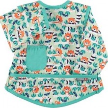 Close Baberos Impermeables de Manga Larga con Bolsillo 6 a 18 Meses, Unisex, Red Panda