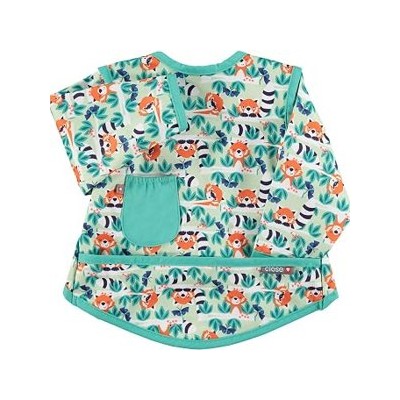 Close Baberos Impermeables de Manga Larga con Bolsillo 6 a 18 Meses, Unisex, Red Panda