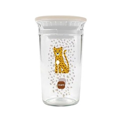 MAM Vaso de Aprendizaje 360º para Bebés +8 Meses, Neutro, 290 ml, 1 ud