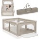 Lionelo Willow — parque infantil 120 × 180 × 68 cm, beige