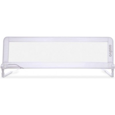 Asalvo — barrera de cama 2 en 1 de 150 cm, blanca