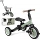 KikkaBoo Flip — triciclo evolutivo 5 en 1, verde militar