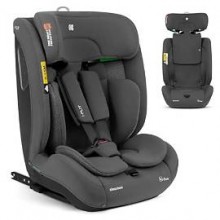 KikkaBoo i-FLIT ISOFIX Grupo 1/2/3 (9-36 kg), Gris Oscuro
