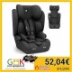 KikkaBoo i-PASS, Grupo 1/2/3 (9-36 kg, 76-150 cm), Negro