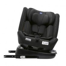 Chicco Unico EVO I'Size Classic, ISOFIX 40-150 cm, Grupo 0/1/2/3, giratoria 360º, Negra