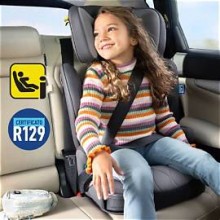 Graco Affix i-Size R129, elevador con respaldo ISOFIX, 100-150 cm, Iron