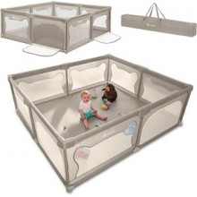 Lionelo Willow XL — Parque infantil de 187 × 207 cm con 2 entradas