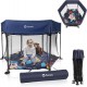 Lionelo Roel — Parque hexagonal plegable de 135 × 118 × 83 cm con bolsa