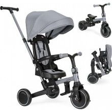 KikkaBoo Aluma — Triciclo evolutivo 8 en 1, plegable y reversible, gris