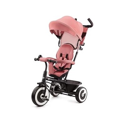Kinderkraft Aston — Triciclo evolutivo con manillar para padres, rosa