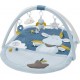 Fehn Little Castle — Manta de actividades 3D con arco y juguetes colgantes